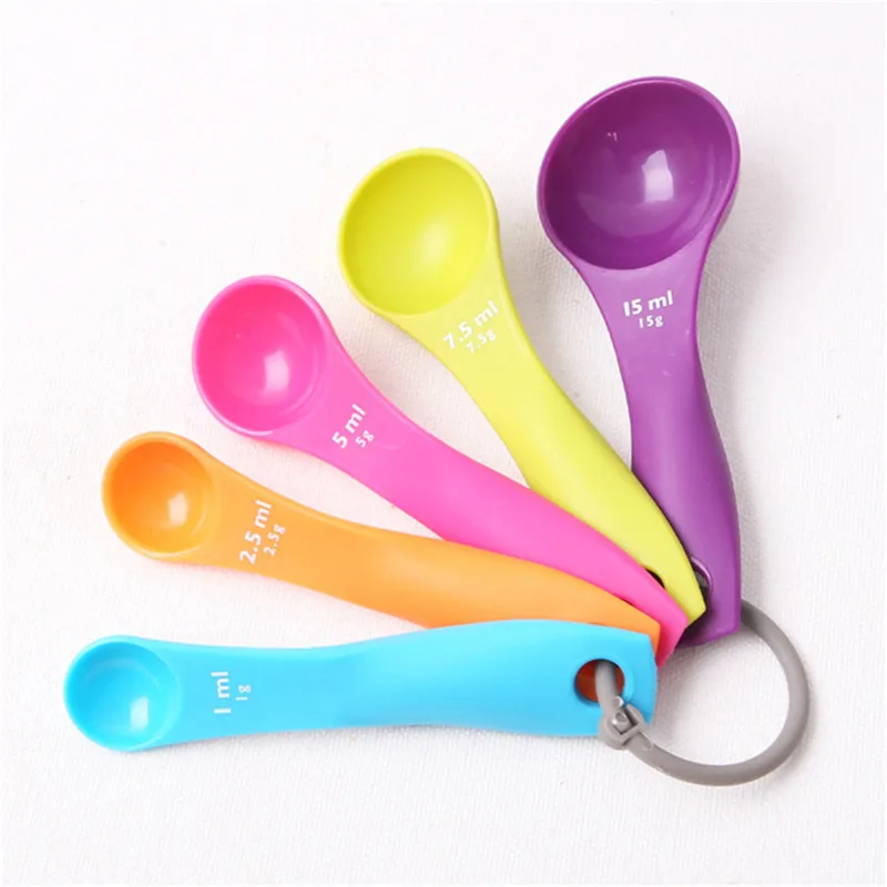 

5pcs/set Colorful Measuring Spoon set Food grade baking tools Kitchen Tools Measuring Tools