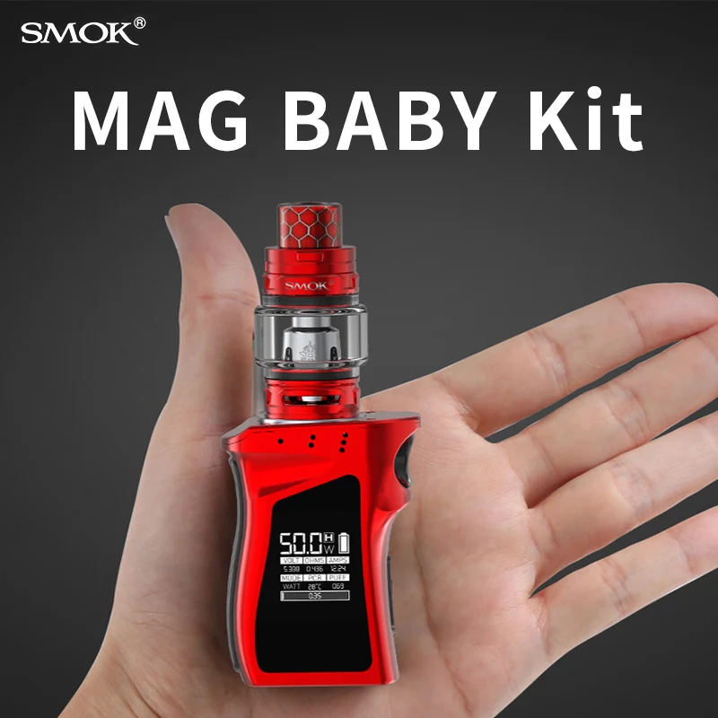 

VapeSmok mag baby Kit Vaporizer V FIN Ccigarette Electronique 50W Vaporesso With Pince Baby Tank cigarette electronique S3128