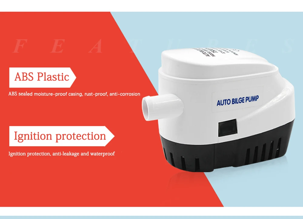 barco automático 12v 24v auto dc submersível