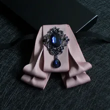 Британский мужской женский деловой Свадебный Банкетный вечерние галстук-платок галстук-бабочка с эластичным ремешком слой сплава Кристалл Стразы галстук-бабочка