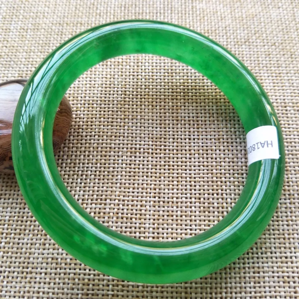 Сертифицированный(класс а) натуральный зеленый жадеит нефрит браслет женский браслет подарок