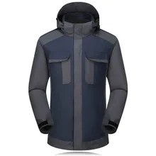 Открытый Штурмовик костюм для мужчин с флисом и толстые непромокаемые спортивные может удалить два комплекта альпинизма лыжные куртки