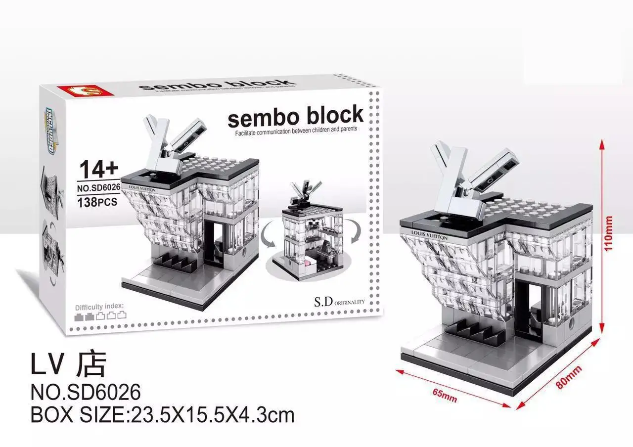

Mini Street Series Street View Store Model Building Blocks Children Creative Toys Compatible With city Friends Sd6026-sd6029