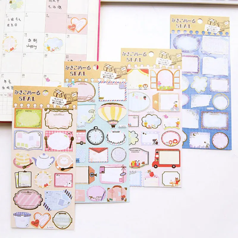 

1 pcs Creative foil adhesive paper sticker children diy Handmade Gift Card Gift bag album Scrapbook diary decoration stickers