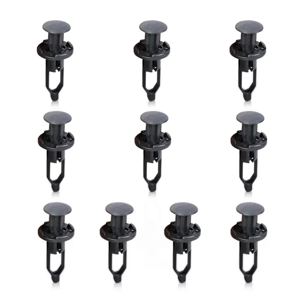 Nylon 10Pcs Push Bumper Retainer Clips For Camry RAV4 Lexus Scion xA xB xD tC