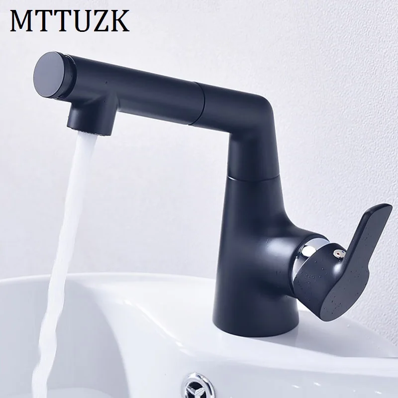 MTTUZK латунный выдвижной кухонный кран для горячей и холодной воды краны на
