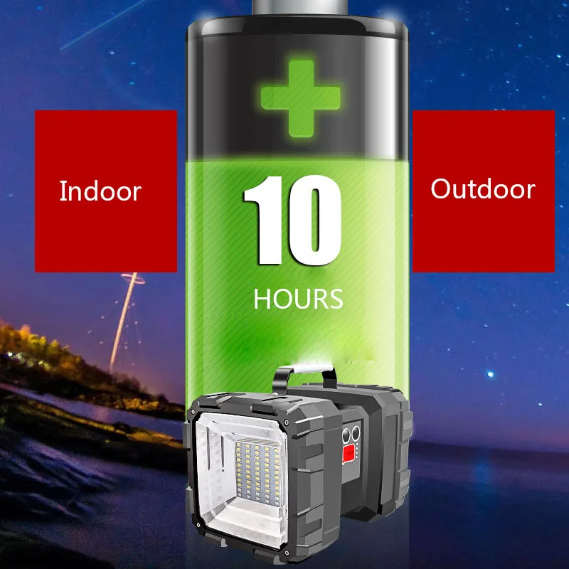  ABS Double-sided Head Glare Portable Light USB Charging Super Bright Long-range Multi-function Household  Camping  Flashlight