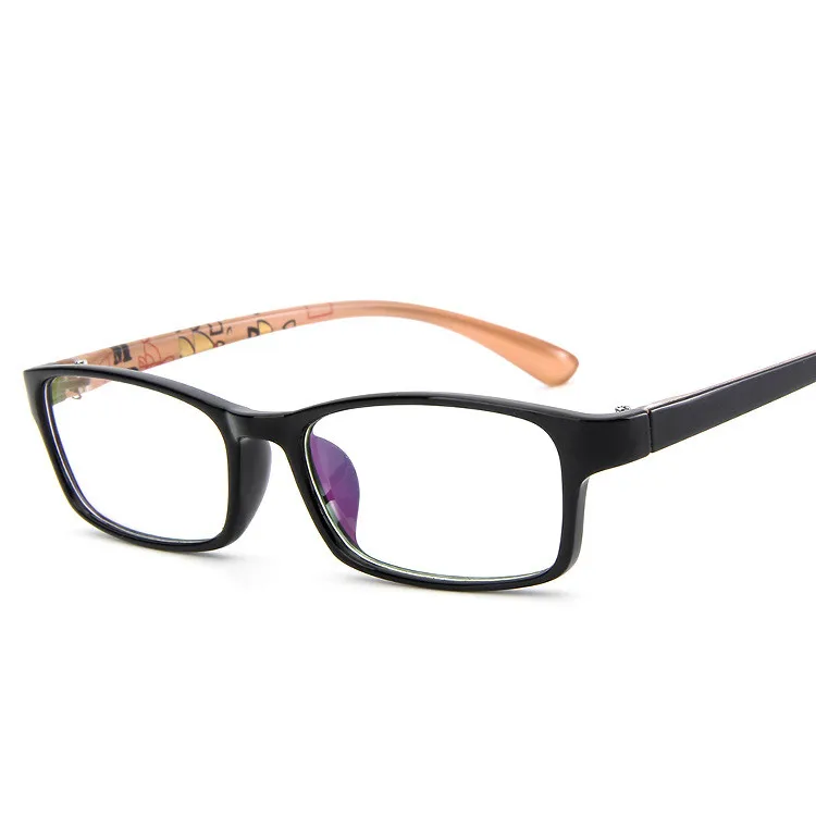 Fashion Square Retro Studdent Plastic Glasses Frame Ultralight Clear