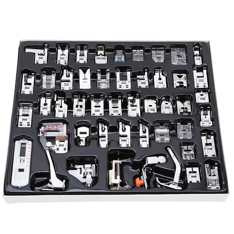 

Fashion 48pcs Simple Presser Foot Household Sewing Machine Presser Foot Sewing Machine Braiding Feet Kit Set