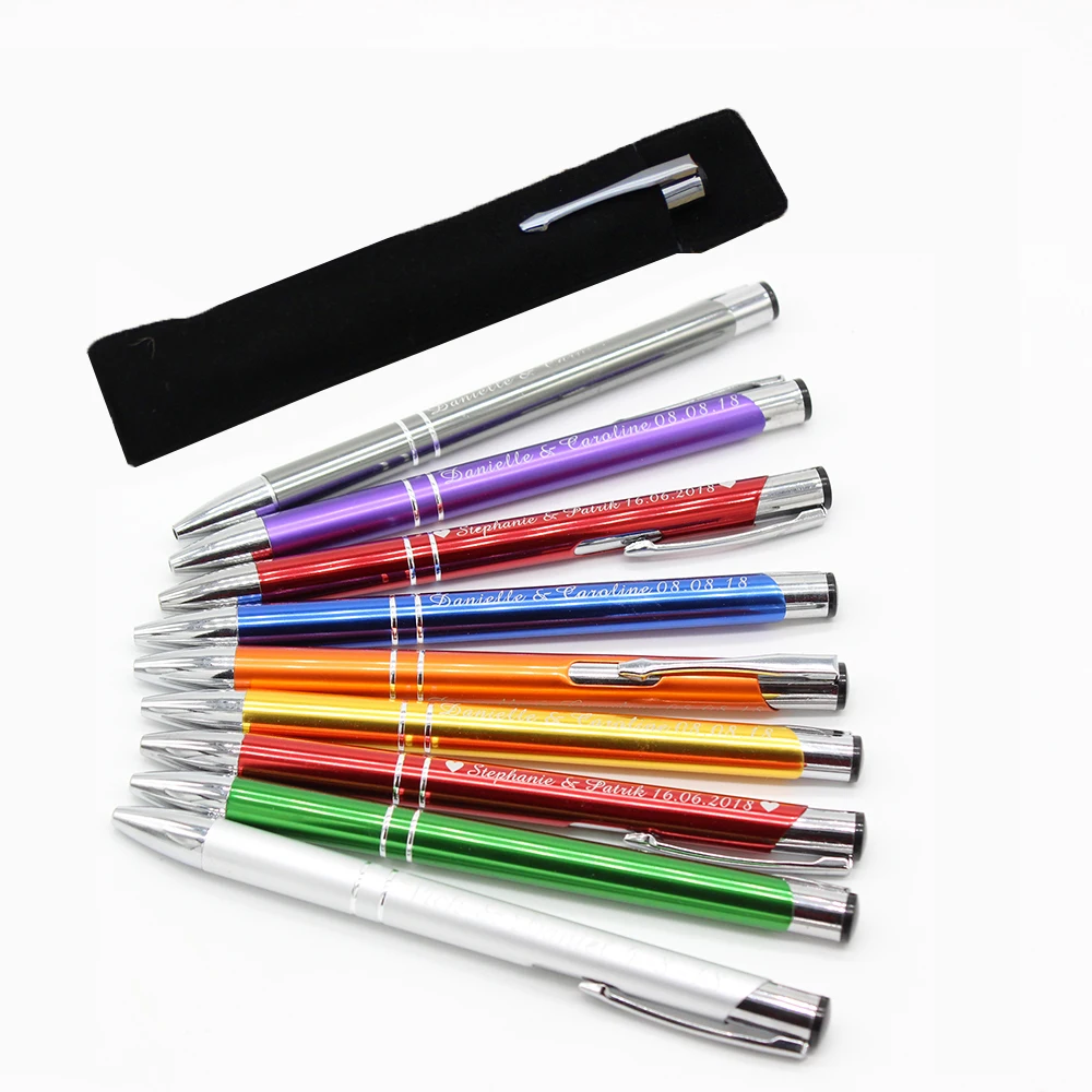 100pcs Personalized Engraved Deluxe Metal Pens Business Wedding Personalized Engraved Deluxe Metal Pens