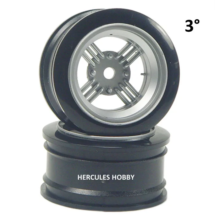 110 RC Plastic Wheels Rims for Model Car 3mm 6mm offset 4PCSin Parts & Accessories from Toys