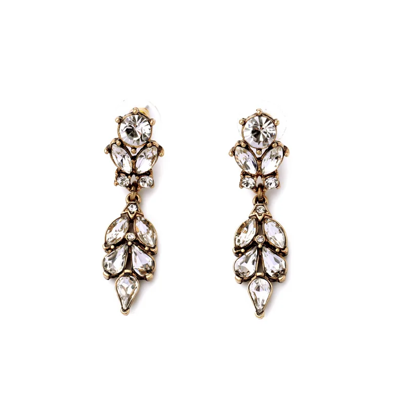 

Bulk Price Royal Affair Encrusted Crystal Earring Long Royally Glass Alloy Accessory Latest Online Jewelry Earrings Fine Gems