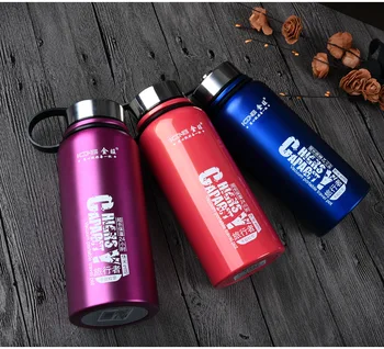 

Cold Water Thermos 1000ML Vacuum Flask Portable Outdoor Travel Bottle Stainless Steel Hand Strap Sport Insulation Thermo Cup