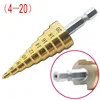 3Pcs/lot HSS Steel Large Step Cone Titanium Coated Metal Drill Bit Cut Tool Set Hole Cutter 4-12mm 4-20mm 4-32mm ► Photo 2/6