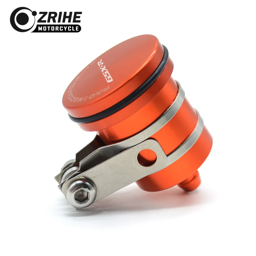 ZRIHE logo GSXR For Suzuki HAYABUSA/GSXR1300 1999-2016 GSXR 1300 Motorcycle Brake Fluid Reservoir Clutch Tank Oil Fluid Cup
