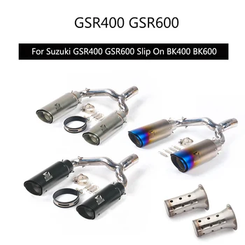 

Slip On For Suzuki GSR400 GSR600 Exhaust Pipe Stainless Steel Mid Link Pipe for Rear Muffler Left Right Tail Escape DB Killer