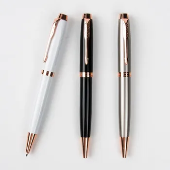 

1pcs/lot Rotating metal ballpoint pen stationery office supplies business gifts signed pen advertising gifts Pen wholesale