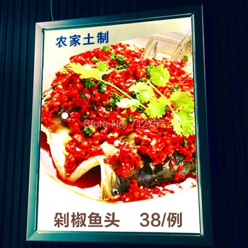 

LED indoor Restaurant Take Away Snap frames Menu Light Box