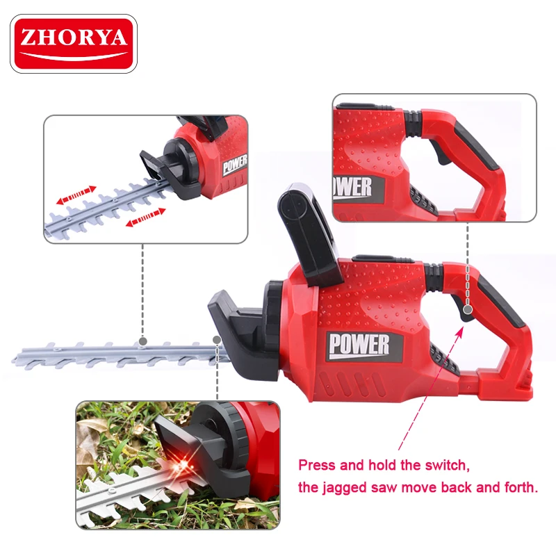 Красная электрическая косилка Zhorya Cropper садовые инструменты газонокосилка