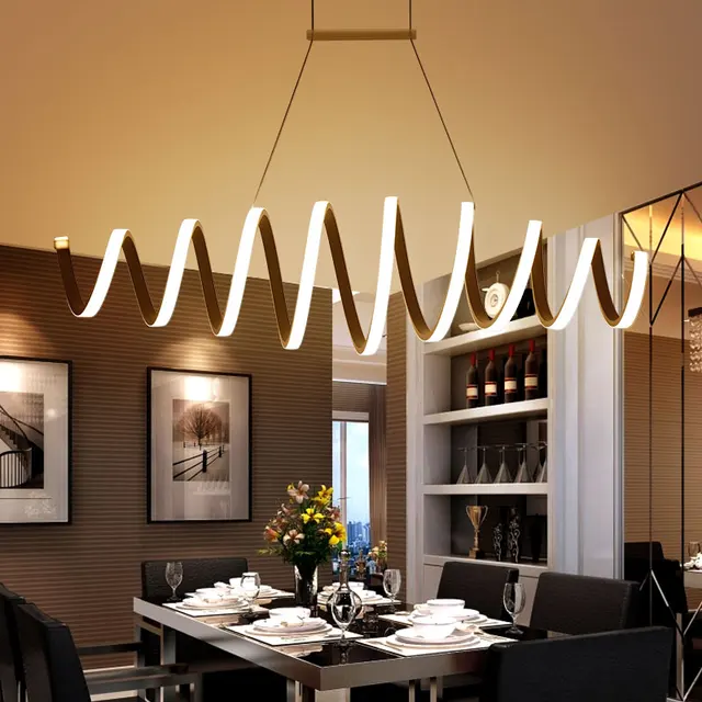 Minimalismo DIY colgante moderno LED Lámparas colgantes para comedor ... Minimalismo DIY colgante moderno LED Lámparas colgantes para comedor ...
