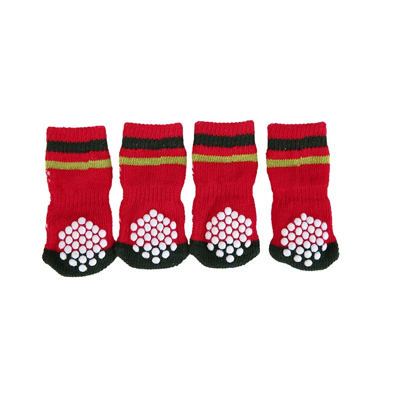 Рождественские носки для собак, Обувь для собак, милые мягкие теплые вязаные носки, одежда для собак, кошек, рождественский подарок, S-XL