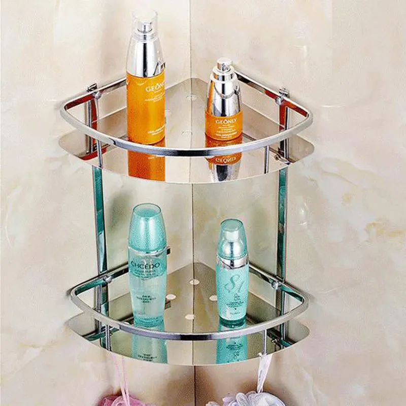 Stainless steel 304 bathroom corner shelf shower room rack for body wash bottle toilet table shelf dresser rack holder Stainless steel 304 bathroom corner shelf shower room rack for body wash bottle toilet table shelf dresser rack holder
