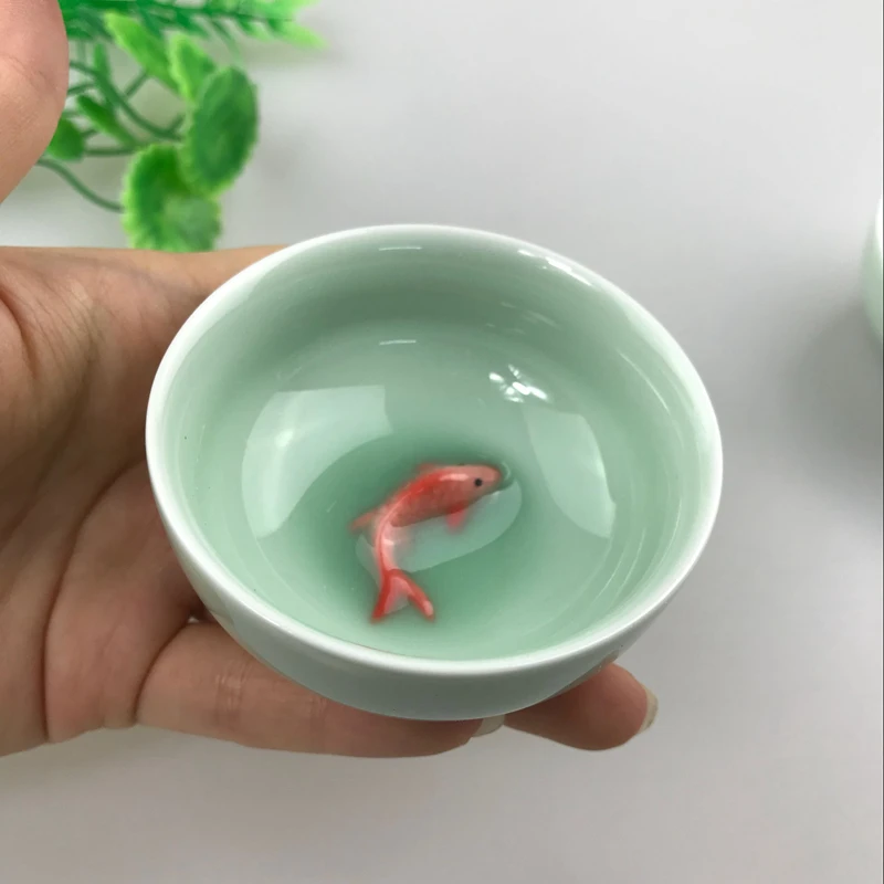 

mini tortoise reptile lizard turtle feeding cup ceramic 3D fish decorative food pot for turtle tank crawler box