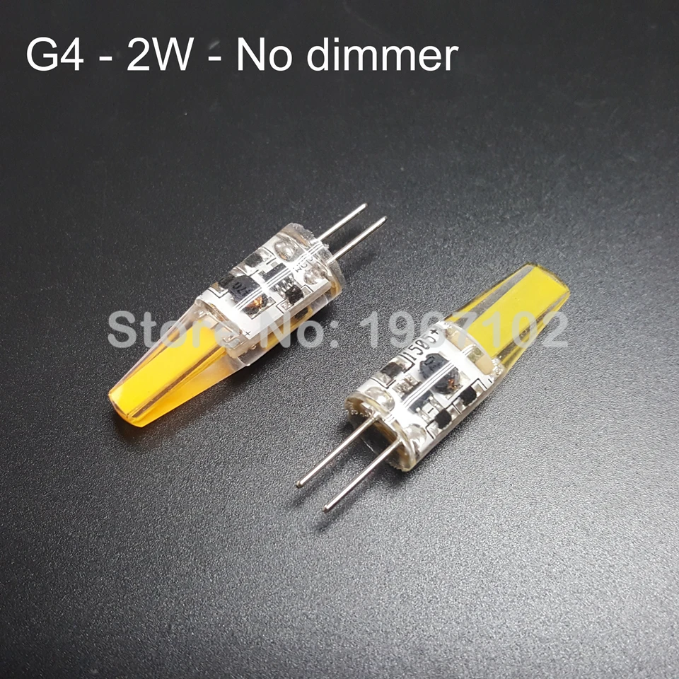 Настоящая 2 Вт 3 COB LED G4 лампа Светодиодная G9 AC/DC12V 220 В SMD Лампа Домашнее украшение