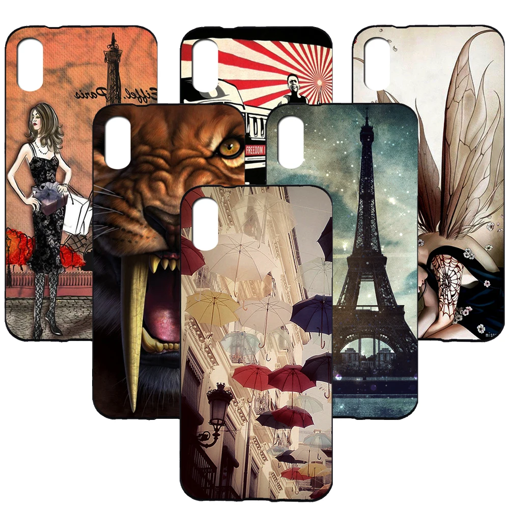 

For UMIDIGI One Max case soft tpu silicone colorful painting back cover case for UMI One Max case fundas coque