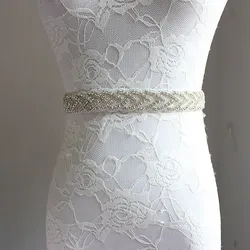 In Stock Women 2018 Wedding Accessories Crystal Wedding Belt Bridal Belt Sash