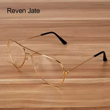 Reven Jate, модная оправа из сплава, оптическая стильная оправа для очков, мужские очки, оптические очки по рецепту, мужские очки