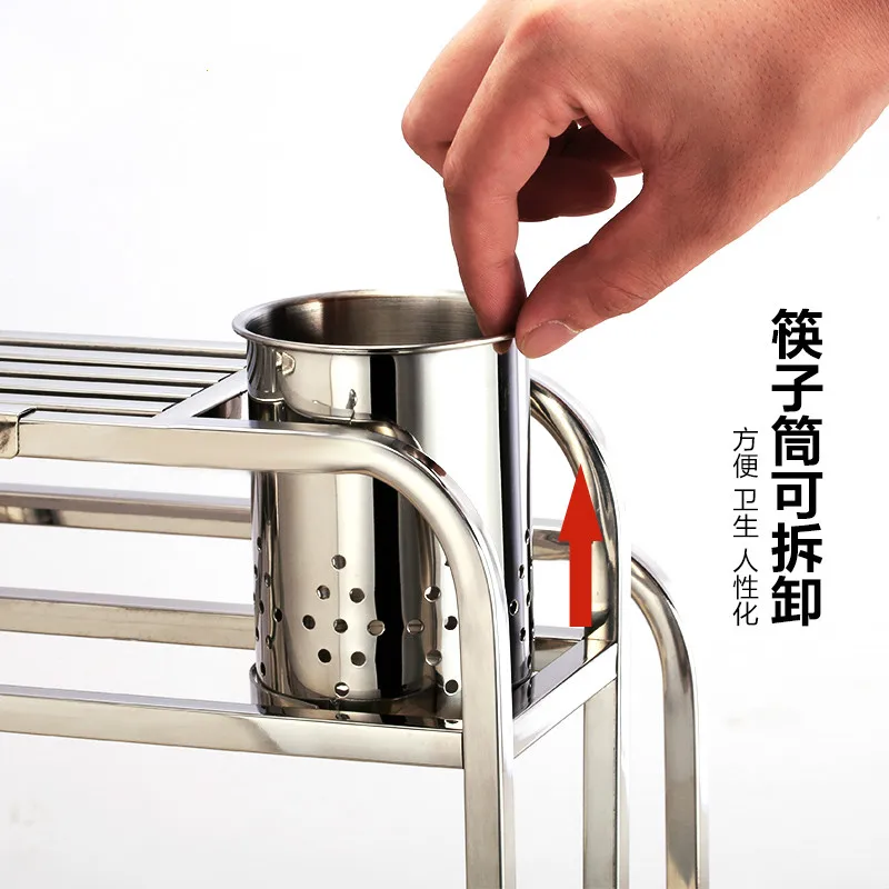  304 stainless steel multi-function kitchen utensils shelf rack chopsticks kitchen knife holder cutt - 32912226809