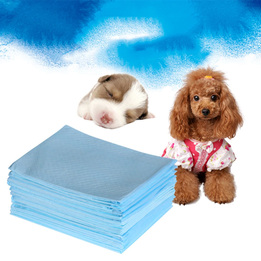 PETFORU 33*45 см 100 шт утолщенные водопоглощающие подушечки для щенков писсуар чистый