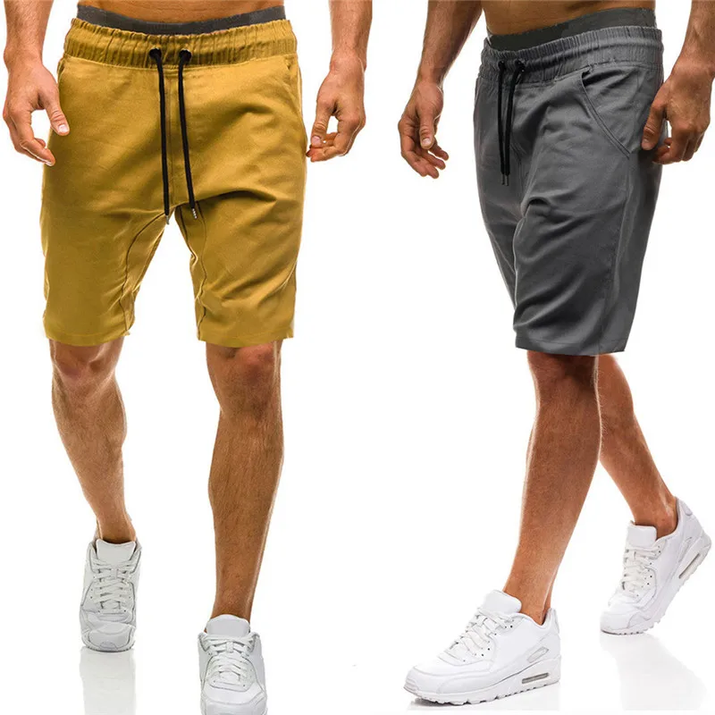 Womail Fashion Короткие штаны Для Мужчин's Повседневное эластичные джоггеры Короткие штаны спортивные мешковатые с карманами короткие штаны карманы с коротким рукавом челнока Apr3