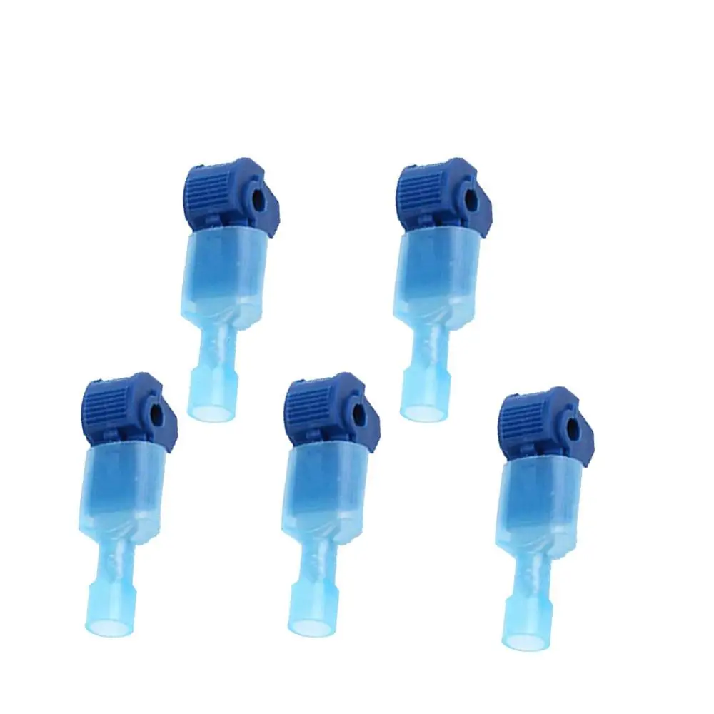 

5pcs/lot L1 Blue T Type Quick Splice Crimp Terminal Wire Convenient Connector For 1.2-2.5mm Line Free Shipping GT34