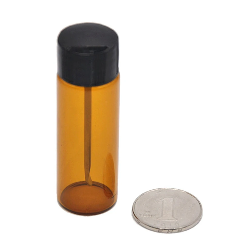 68 мм стеклянная бутылка для снортера, чехол для таблеток, бутылка для снортера с металлической ложкой