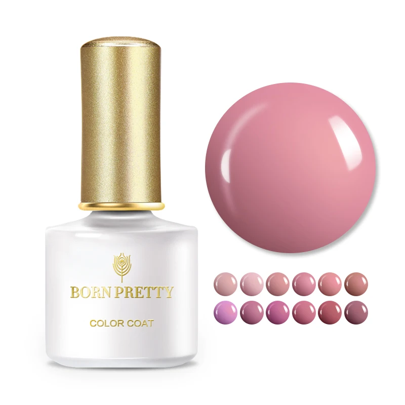BORN PRETTY 6 мл Гель-лак для ногтей розовый замачиваемый УФ-Гель-лак для нейл-арта Дизайн Маникюр чистый цветной гель для ногтей лак