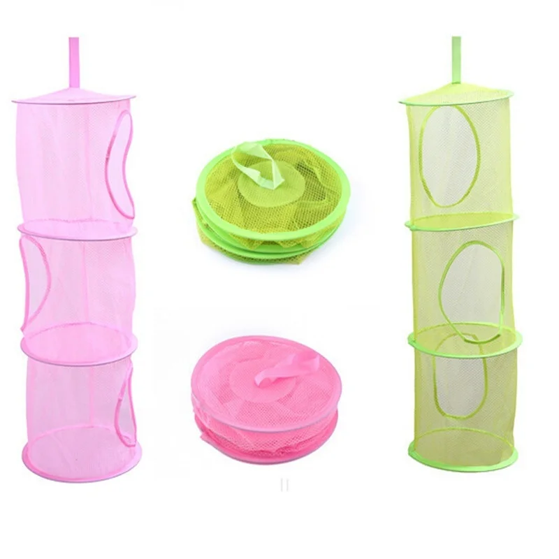 

Mesh Hanging Cage Folding Three-layer Underwear Drying Basket
