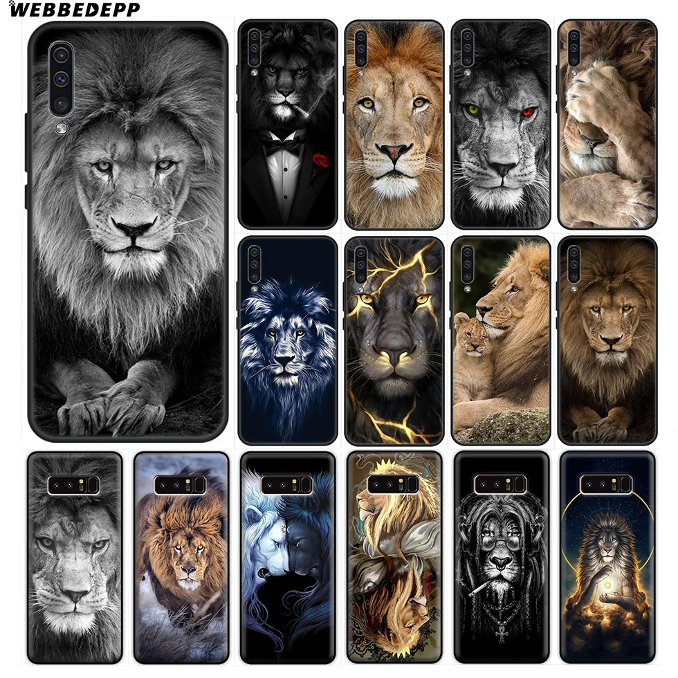 Мягкий чехол Lion Alpha Male Cub для Samsung Galaxy A10 A30 A40 A50 A60 A70 M10 M20 M30 M40 Note 8 9 10 Plus |