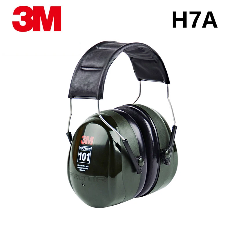 

3M H7A Anti-noise Earmuffs Professional Soundproof Ear muffs Headset Sound Insulation Hearing Protector for work sleep study