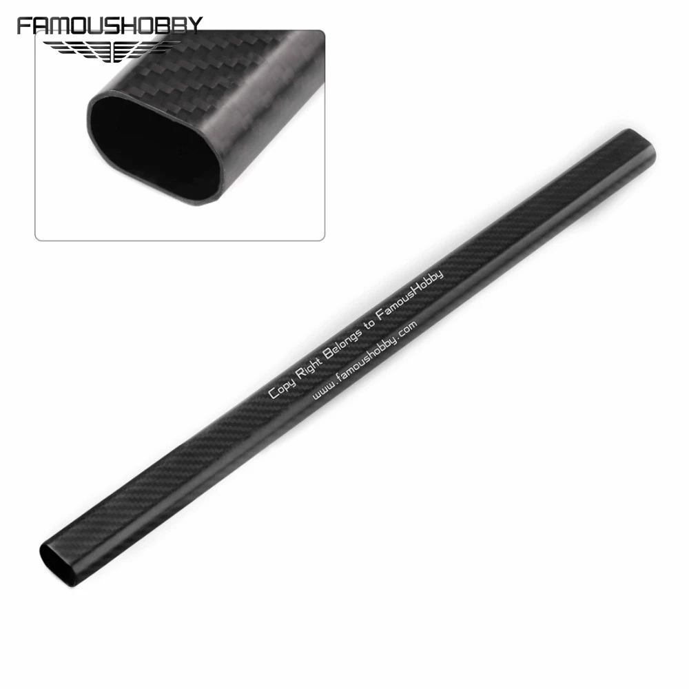 

Famoushobby 1pc High Quality Octagonal 20X30mm 500mm 3K Carbon Fiber Fabric Wound/Winded twill matt Tube Carbon Tail Boom