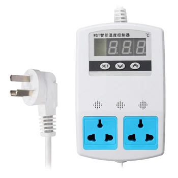 

New Reptile Aquarium Tank Temperature Controller Upper Lower Thermostat Socket Water Temperature Control Socket