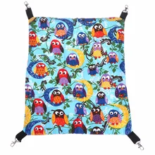 Pet Cat Hammock Hamster Small Dog Puppy Soft Sleeping Bed Owl Printed Hanging Cage Supplies S/M/L C42
