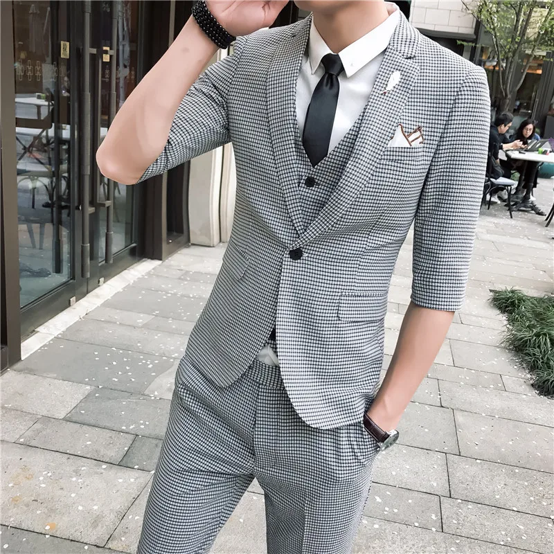 2018 Spring And Summer New Gentleman Suit Men's Business Casual Fashion ...