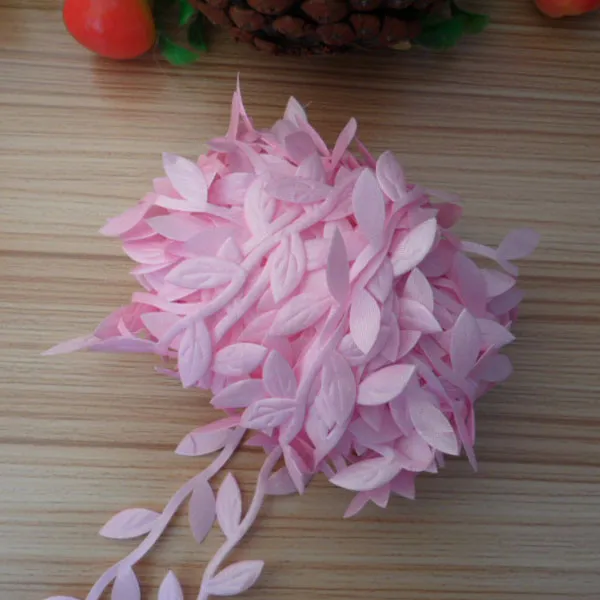 2 м искусственные зеленые цветы шелковые листья из ротанга DIY аксессуары для гирлянды для дома Свадебные украшения искусственные цветы для скрапбукинга - Цвет: pink