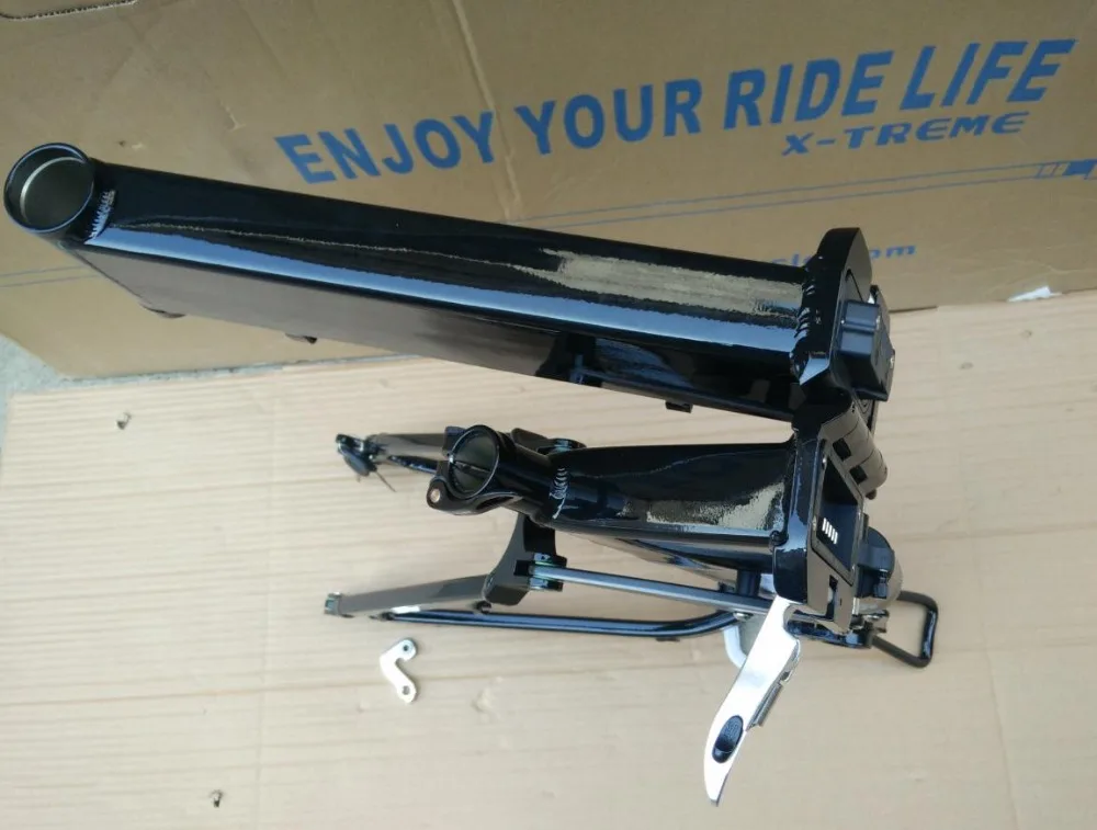 Sale Kalosse   Folding electric  mountain  bike frame , 26er eletric aluminum  bike frame, 26*17inch bicycle alloy  frame , 15
