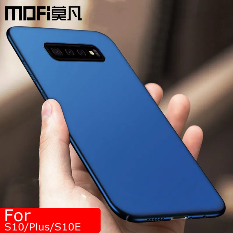 Для samsung s10 + чехол s10e твердая задняя крышка из поликарбоната простая черная