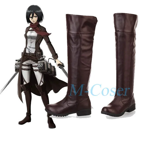 AOT ANIME ATTACK on Titan Cosplay braun Schuhe Stiefel Shoes AOT ANIME ATTACK on Titan Cosplay braun Schuhe Stiefel Shoes