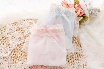 

100% Real Photoes M L Lovely Cute Lolita Kawaii Ruffle Cotton Lace Princess Panties Underwear Brief Thong WP269