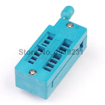 

25PCS IC Test Universal ZIF Socket 14pin 14 pin dip 2.54mm IC Socket pitch